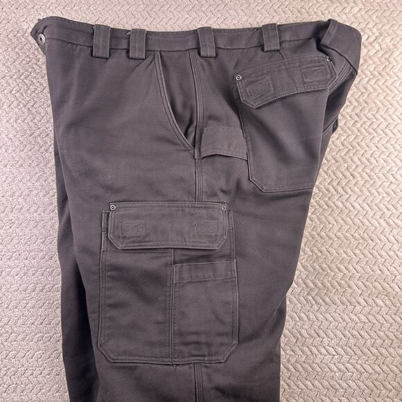 Duluth Trading Co. Men's Carpenter Outdoors 44x30 Heavy Fleece Lined Pants Gray - Picture 4 of 16